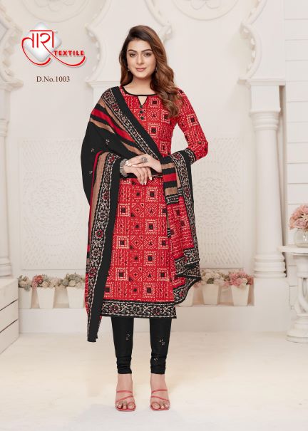 Tara Unique Style Vol-1 Cotton Designer Patiyala Dress Material